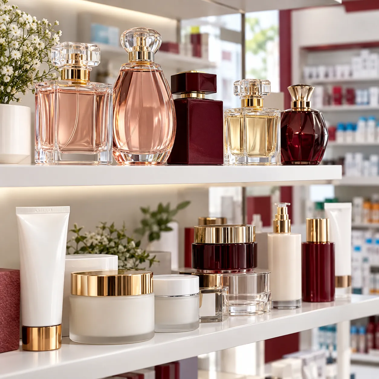 Produtos de perfumaria e cuidados pessoais